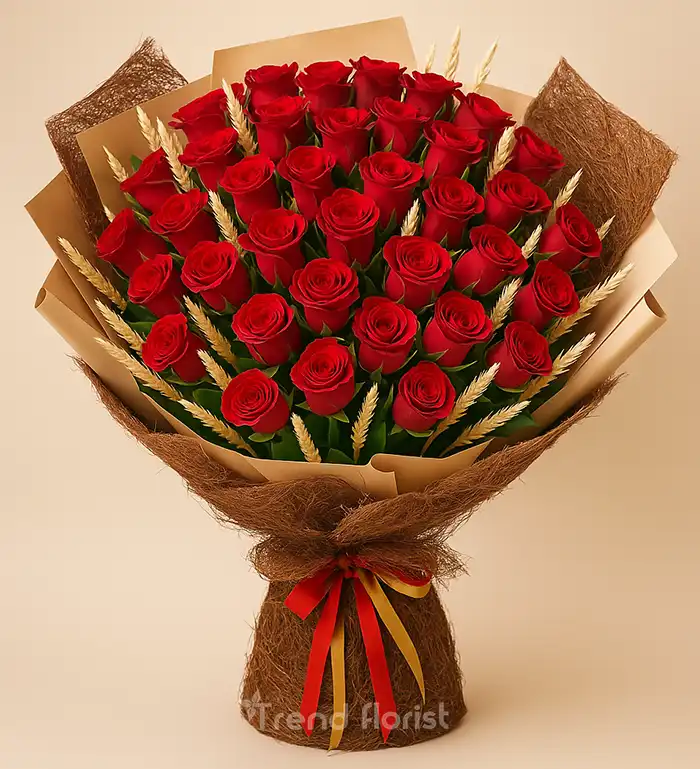 kırmızı gül, deluxe buket