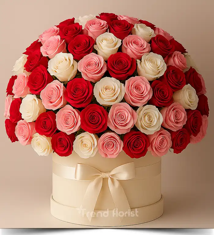 TrendFlorist premium kutuda gül tasarımı